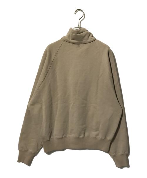 ami（アミ）ami (アミ) ハートロゴハーフジップパーカー ベージュ サイズ:XLの古着・服飾アイテム