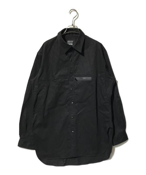 Y-3（ワイスリー）Y-3 (ワイスリー) ユーティー ツイル  オーバーシャツ ブラック サイズ:Mの古着・服飾アイテム
