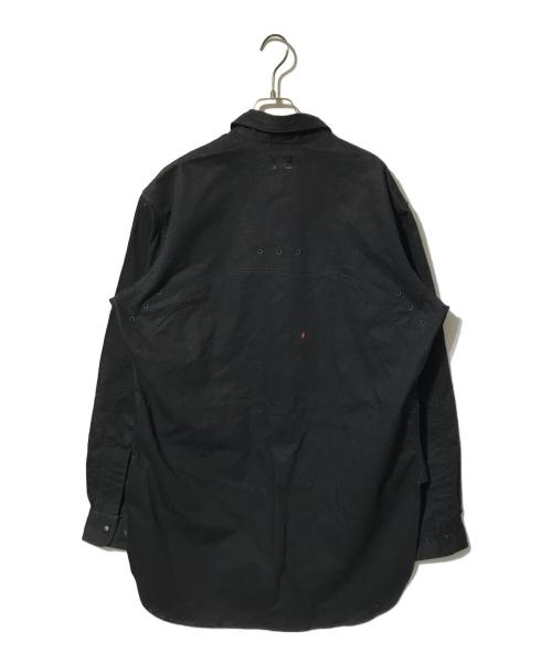 Y-3（ワイスリー）Y-3 (ワイスリー) ユーティー ツイル  オーバーシャツ ブラック サイズ:Mの古着・服飾アイテム