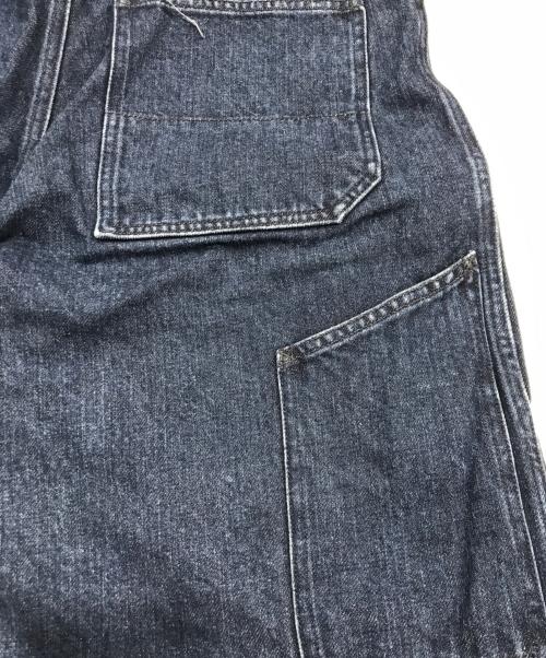 PUBLIC TOKYO（パブリックトウキョウ）PUBLIC TOKYO (パブリックトウキョウ) SHIOTA (シオタ) ダブルニ―ペイントパンツ インディゴ サイズ:2の古着・服飾アイテム