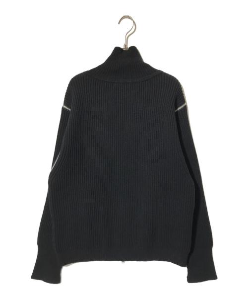 jieda（ジエダ）jieda (ジエダ) 2WAY ZIP UP KNIT/ニット/ハイネックニット ブラック サイズ:２の古着・服飾アイテム