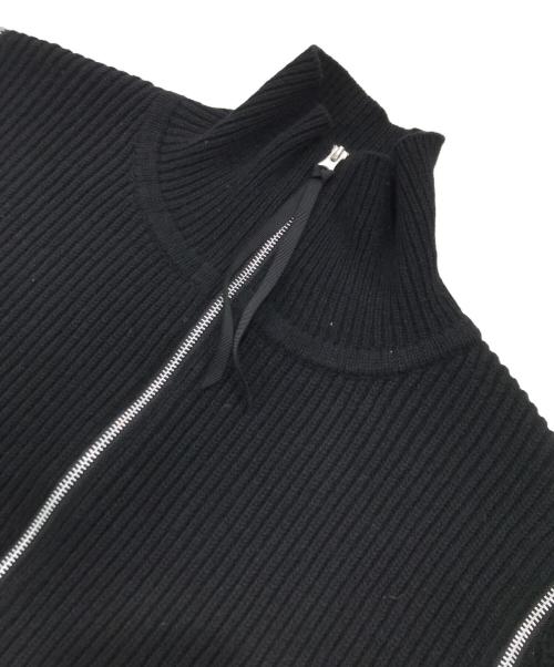 jieda（ジエダ）jieda (ジエダ) 2WAY ZIP UP KNIT/ニット/ハイネックニット ブラック サイズ:２の古着・服飾アイテム