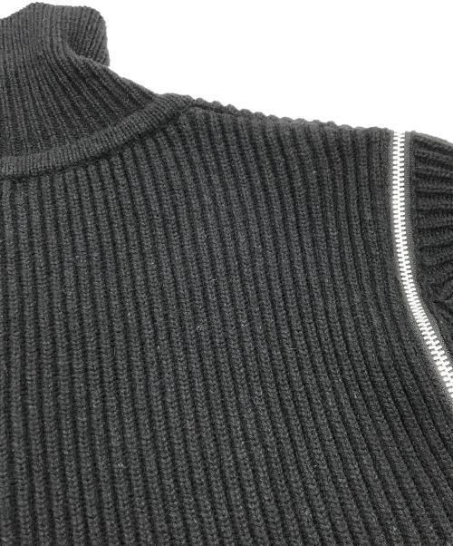 jieda（ジエダ）jieda (ジエダ) 2WAY ZIP UP KNIT/ニット/ハイネックニット ブラック サイズ:２の古着・服飾アイテム