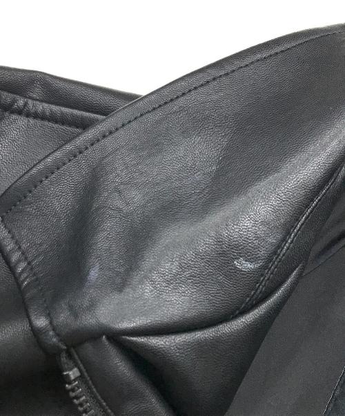 Y-3（ワイスリー）Y-3 (ワイスリー) フェイクレザーボンバージャケット/レザージャケット ブラック サイズ:Ｍの古着・服飾アイテム