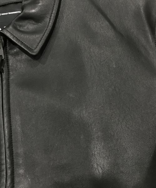 Y-3（ワイスリー）Y-3 (ワイスリー) フェイクレザーボンバージャケット/レザージャケット ブラック サイズ:Ｍの古着・服飾アイテム