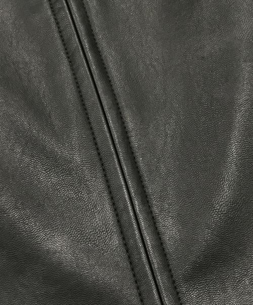 Y-3（ワイスリー）Y-3 (ワイスリー) フェイクレザーボンバージャケット/レザージャケット ブラック サイズ:Ｍの古着・服飾アイテム