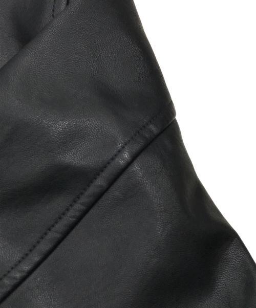 Y-3（ワイスリー）Y-3 (ワイスリー) フェイクレザーボンバージャケット/レザージャケット ブラック サイズ:Ｍの古着・服飾アイテム