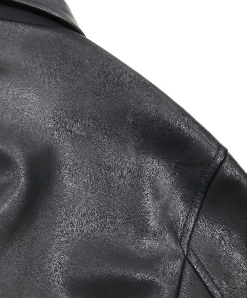 Y-3（ワイスリー）Y-3 (ワイスリー) フェイクレザーボンバージャケット/レザージャケット ブラック サイズ:Ｍの古着・服飾アイテム