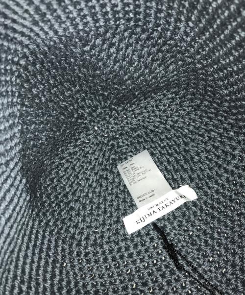kijima takayuki（キジマタカユキ）KIJIMA TAKAYUKI (キジマタカユキ) リネンバケットハット ブルーの古着・服飾アイテム