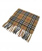 Burberry'sバーバリーズ）の古着「ノヴァチェック柄マフラー」｜ブラウン