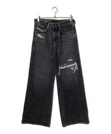 DIESEL（ディーゼル）の古着「RELAXED D-RISE/デニム/ジーンズ\ダメージジーンズ」｜ブラック