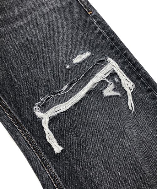 DIESEL（ディーゼル）DIESEL (ディーゼル) RELAXED D-RISE/デニム/ジーンズ\ダメージジーンズ ブラック サイズ:28/30の古着・服飾アイテム