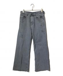 DIESEL（ディーゼル）の古着「RELAXED D-RISE/デニム/ジーンズ\ダメージジーンズ」｜グレー