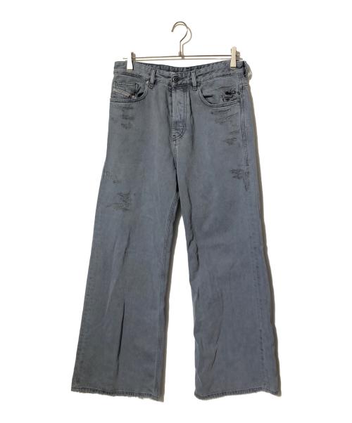 DIESEL（ディーゼル）DIESEL (ディーゼル) RELAXED D-RISE/デニム/ジーンズ\ダメージジーンズ グレー サイズ:28/30の古着・服飾アイテム