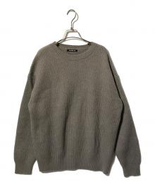 GALERIE VIE（ギャルリーヴィー）の古着「ファインウール クルーネックニット」｜グレー