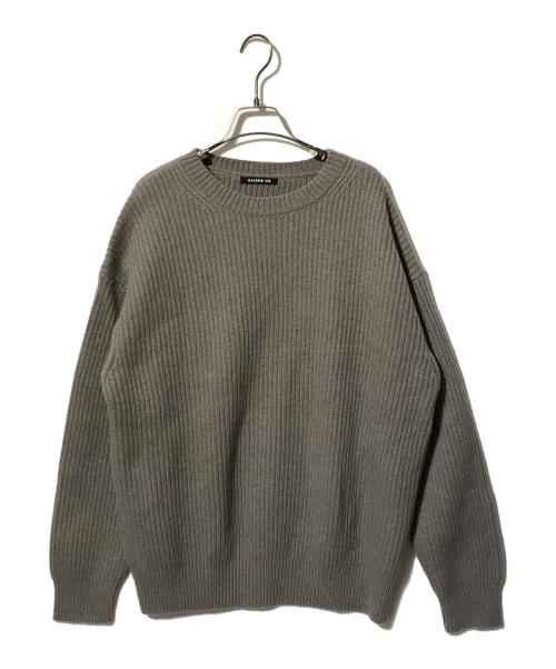 GALERIE VIE（ギャルリーヴィー）GALERIE VIE (ギャルリーヴィー) ファインウール クルーネックニット グレー サイズ:Mの古着・服飾アイテム