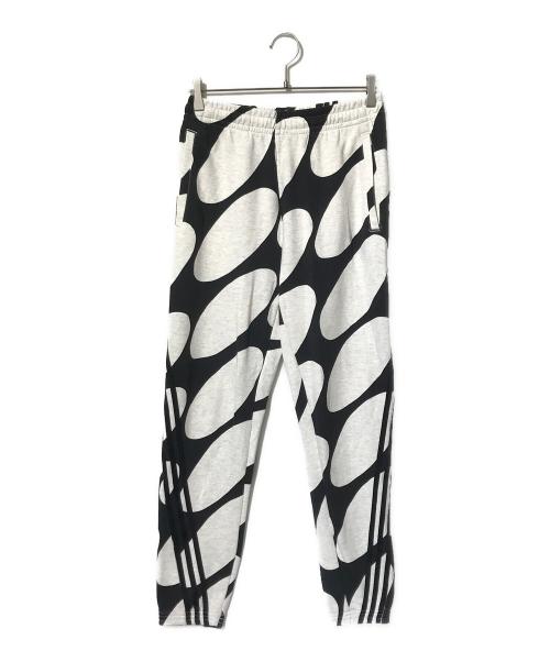 adidas（アディダス）adidas (アディダス) marimekko (マリメッコ) フューチャーアイコン スリーストライプスパンツ グレー×ブラック サイズ:Ｌの古着・服飾アイテム