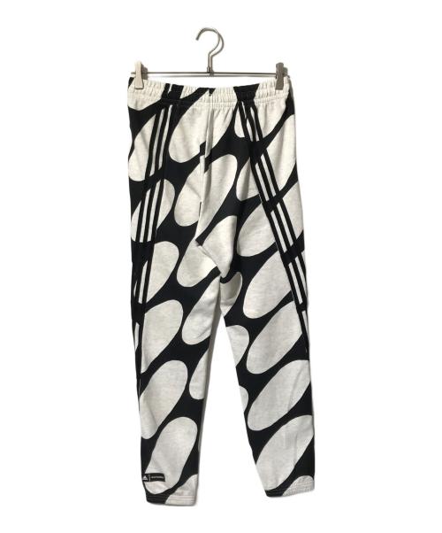 adidas（アディダス）adidas (アディダス) marimekko (マリメッコ) フューチャーアイコン スリーストライプスパンツ グレー×ブラック サイズ:Ｌの古着・服飾アイテム