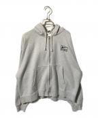 NIKE×stussyナイキ×ステューシー）の古着「ジップパーカー」｜グレー