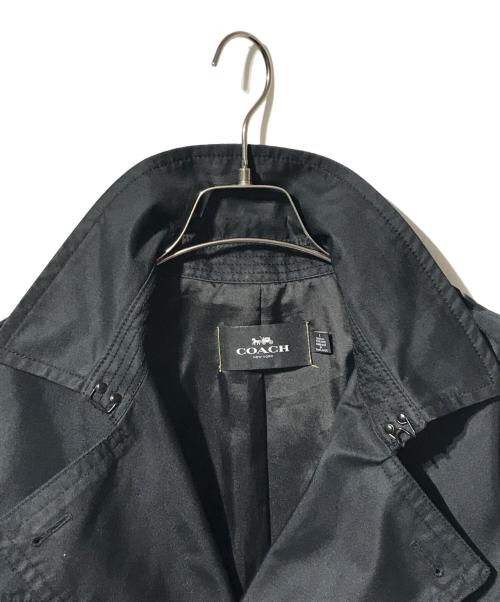 COACH（コーチ）COACH (コーチ) ダブルトレンチコート ブラック サイズ:Sの古着・服飾アイテム