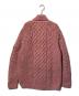CAMBIO (カンビオ) Himalayan Climber’s Hand-Knit (ヒマラヤンクライマーズハンドニット) 手編みショールカーディガン ピンク サイズ:LL：10000円