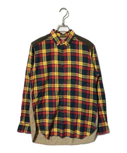 JUNYA WATANABE CdG MAN（ジュンヤ ワタナベ コム デ ギャルソン マン）JUNYA WATANABE CdG MAN (ジュンヤ ワタナベ コム デ ギャルソン マン) 切替チェックシャツ マルチカラー サイズ:XSの古着・服飾アイテム