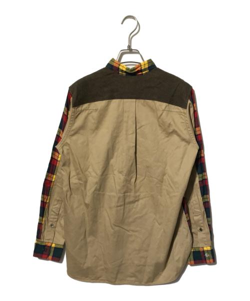 JUNYA WATANABE CdG MAN（ジュンヤ ワタナベ コム デ ギャルソン マン）JUNYA WATANABE CdG MAN (ジュンヤ ワタナベ コム デ ギャルソン マン) 切替チェックシャツ マルチカラー サイズ:XSの古着・服飾アイテム