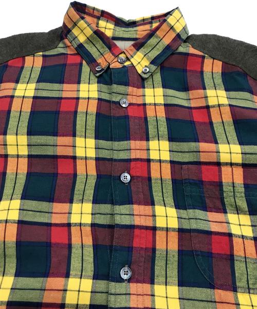 JUNYA WATANABE CdG MAN（ジュンヤ ワタナベ コム デ ギャルソン マン）JUNYA WATANABE CdG MAN (ジュンヤ ワタナベ コム デ ギャルソン マン) 切替チェックシャツ マルチカラー サイズ:XSの古着・服飾アイテム