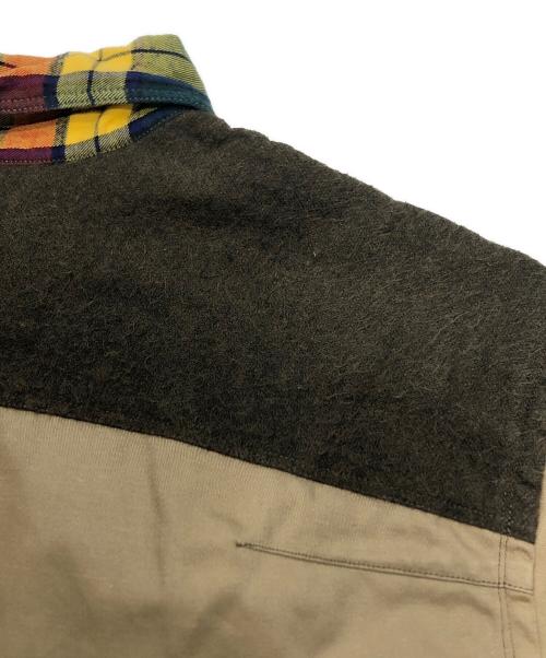 JUNYA WATANABE CdG MAN（ジュンヤ ワタナベ コム デ ギャルソン マン）JUNYA WATANABE CdG MAN (ジュンヤ ワタナベ コム デ ギャルソン マン) 切替チェックシャツ マルチカラー サイズ:XSの古着・服飾アイテム