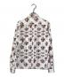 A BATHING APE (アベイシングエイプ) サル柄シャツ ホワイト×ブラウン サイズ:M：6000円
