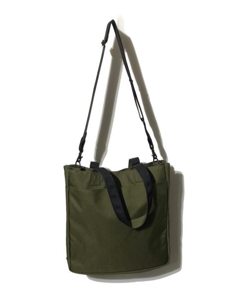 PORTER（ポーター）PORTER (ポーター) hype (ハイプ) 2WAY TOTE BAG/2WAYバッグ/トートバッグ/ショルダーバッグ グリーン×ベージュの古着・服飾アイテム