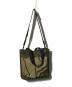中古・古着 PORTER (ポーター) hype (ハイプ) 2WAY TOTE BAG/2WAYバッグ/トートバッグ/ショルダーバッグ グリーン×ベージュ：30000円