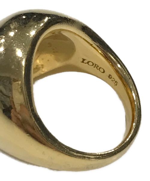 Loro（ローロ）Loro (ローロ) P ring 02 gold #9/リング ゴールド サイズ:9号の古着・服飾アイテム