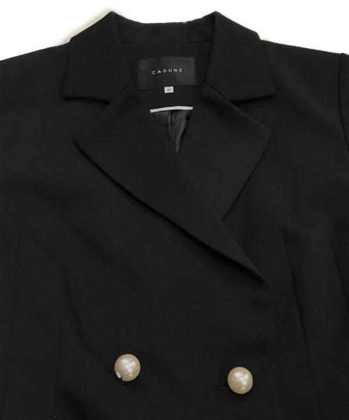 CADUNE（カデュネ）CADUNE (カデュネ) パールボタンジャケット ブラック サイズ:36の古着・服飾アイテム