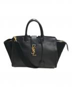 Saint Laurent Parisサンローランパリ）の古着「2WAYショルダーバッグ」｜ブラック×ゴールド
