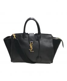 Saint Laurent Paris（サンローランパリ）の古着「2WAYショルダーバッグ」｜ブラック×ゴールド