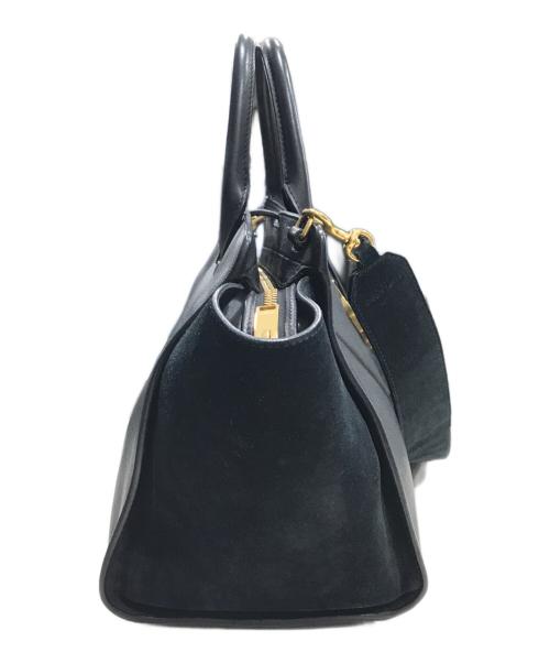 Saint Laurent Paris（サンローランパリ）Saint Laurent Paris (サンローランパリ) 2WAYショルダーバッグ ブラック×ゴールドの古着・服飾アイテム