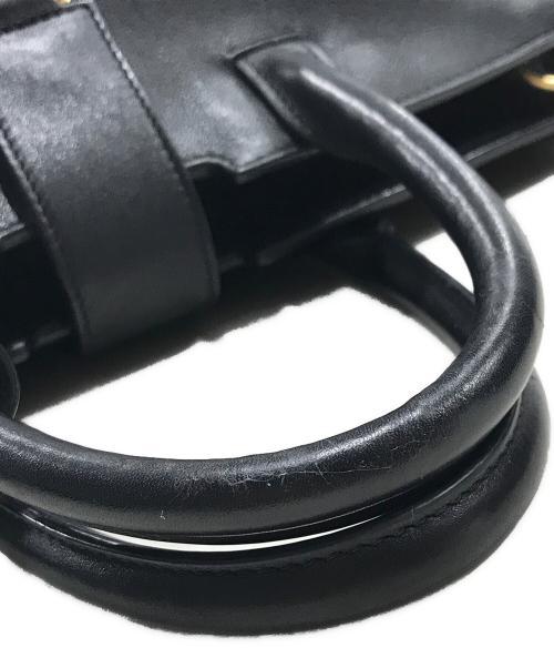Saint Laurent Paris（サンローランパリ）Saint Laurent Paris (サンローランパリ) 2WAYショルダーバッグ ブラック×ゴールドの古着・服飾アイテム