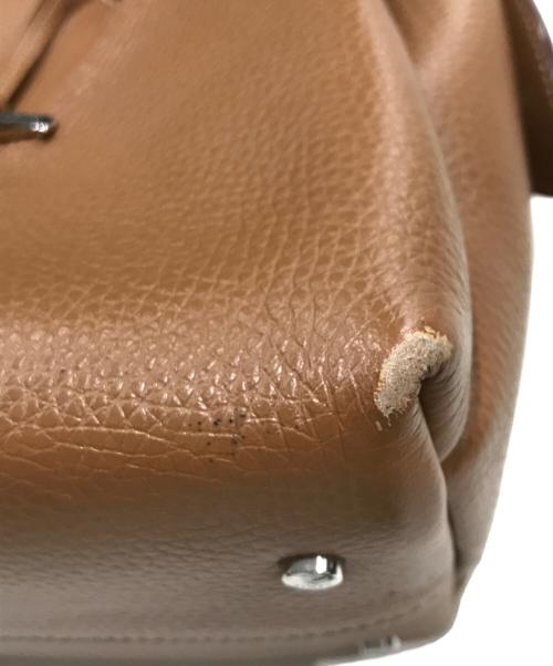 TOD'S（トッズ）TOD'S (トッズ) T TIMELESS ロゴチャーム 2WAYバッグ ブラウンの古着・服飾アイテム