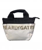 PEARLY GATESパーリーゲイツ）の古着「ロゴ刺繍ハンドバッグ」｜ホワイト