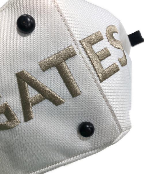 PEARLY GATES（パーリーゲイツ）PEARLY GATES (パーリーゲイツ) ロゴ刺繍ハンドバッグ ホワイトの古着・服飾アイテム