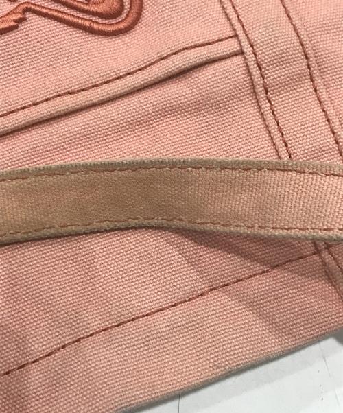 maison kitsune（メゾンキツネ）maison kitsune (メゾンキツネ) フォックスヘッド スモール トート ピンクの古着・服飾アイテム