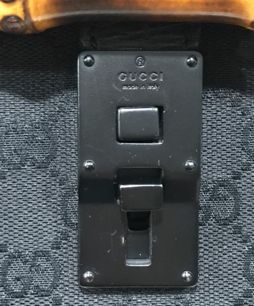 GUCCI（グッチ）GUCCI (グッチ) バンブーハンドバッグ ブラックの古着・服飾アイテム