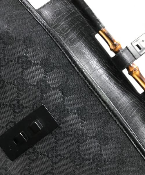 GUCCI（グッチ）GUCCI (グッチ) バンブーハンドバッグ ブラックの古着・服飾アイテム
