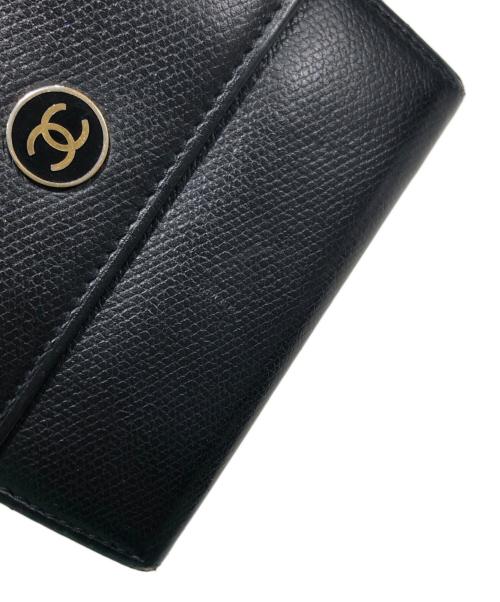 CHANEL（シャネル）CHANEL (シャネル) 3つ折り財布 ココボール ブラックの古着・服飾アイテム