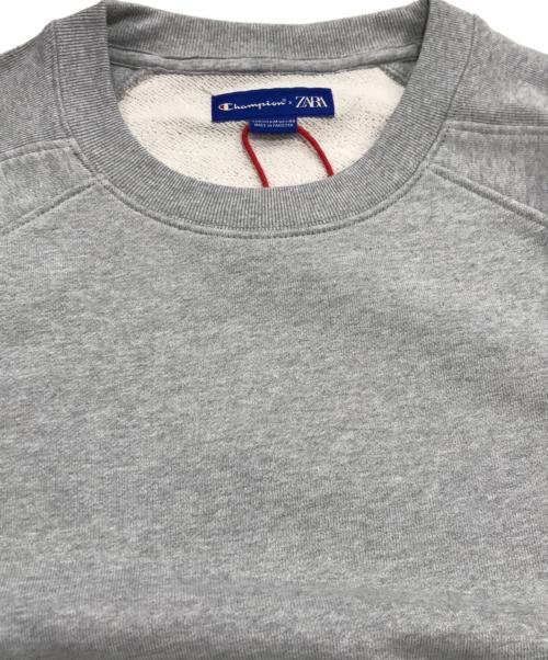 Champion（チャンピオン）Champion (チャンピオン) ZARA (ザラ) コラボスウェット グレー サイズ:Mの古着・服飾アイテム