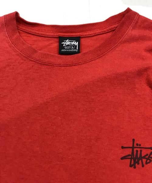 stussy（ステューシー）stussy (ステューシー) ロングスリーブカットソー レッド サイズ:Lの古着・服飾アイテム