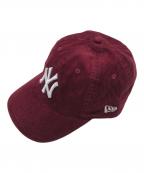 New Era×MoMAニューエラ×モマ）の古着「キャップ/コーデュロイキャップ」｜バーガンディー