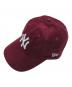 New Era（ニューエラ）の古着「キャップ/コーデュロイキャップ」｜バーガンディー