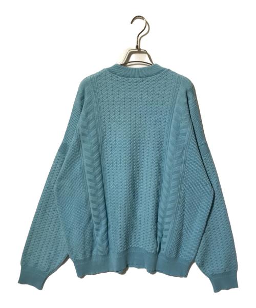 yashiki（ヤシキ）yashiki (ヤシキ) Haruno Knit ブルー サイズ:3の古着・服飾アイテム